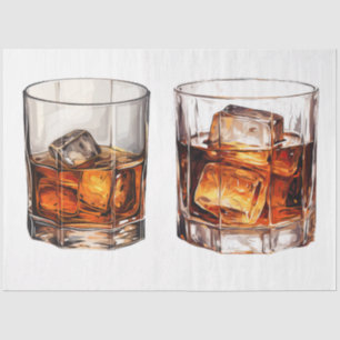 Papel De Seda Um Design de Whiskey Vintage Série 1