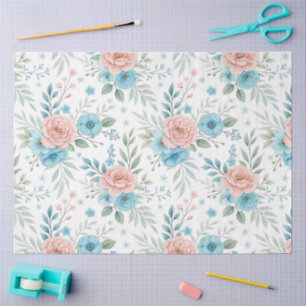 Papel De Seda Um Design Floral Elástico #6