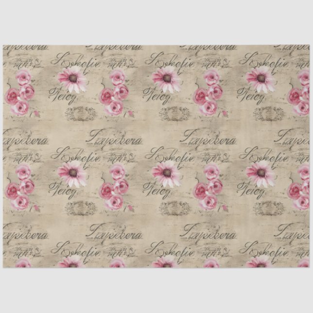 Papel De Seda Um Design francês Ephemera Series 2 (Frente )