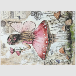 Papel De Seda Um Design nº 9 da série Whimsy Coquette Fairy