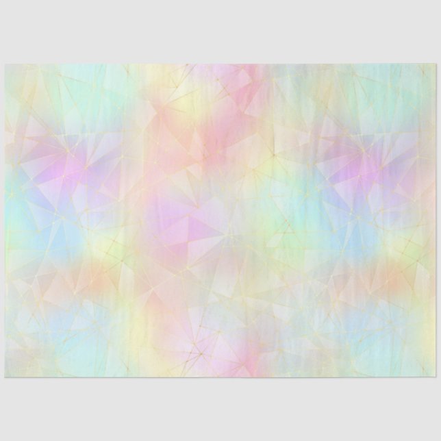 Papel De Seda Um Design Série Cristal Unicórnio 8 (Frente )