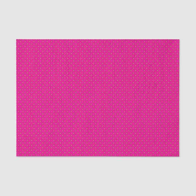 Papel De Seda um fundo rosa com bolinhas brancas (Frente )