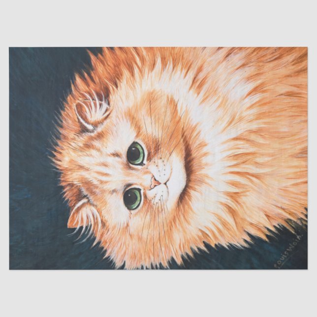 Papel De Seda Um gato de mesa de Louis Wain (Frente )