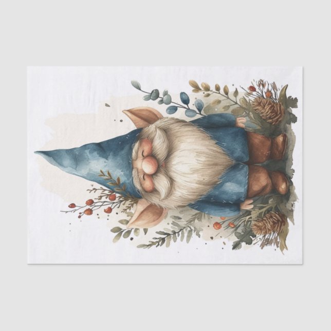 Papel De Seda Um Gnomo Adorável (Frente )