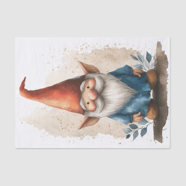 Papel De Seda Um Gnomo Adorável (Frente )