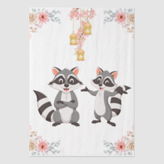 Papel De Seda Um humor feliz e brincalhão, como os guaxinins.