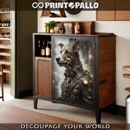 Papel De Seda Um Jack Russell Terrier Steampunk 