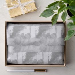 Papel De Seda Um modelo de foto preto e branco personalizável