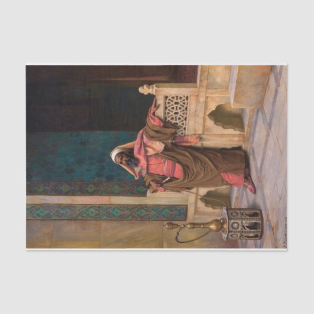 Papel De Seda Um momento de reposição, 1906, por Ludwig Deutsch (Frente )