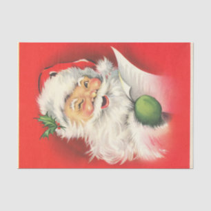 Papel De Seda Um Papai noel Ilegal Lendo Sua Lista