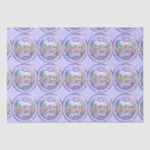 Papel De Seda Um paraíso roxo