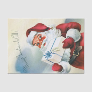 Papel De Seda Um retrato perfeito de Papai Noel