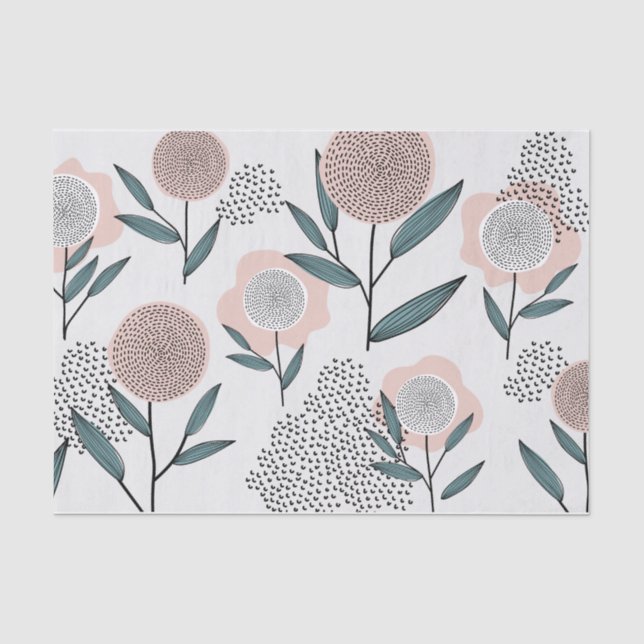 Papel De Seda Um rosa (Frente )