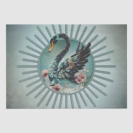 Papel De Seda Um toque de fantasia e elegância, o cisne do sonho