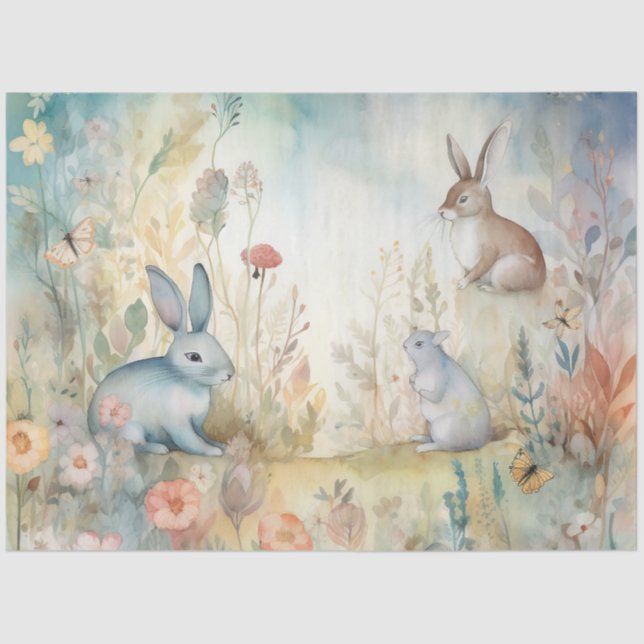Papel De Seda Um Whimsic Woodland Series Design 2 (Frente )