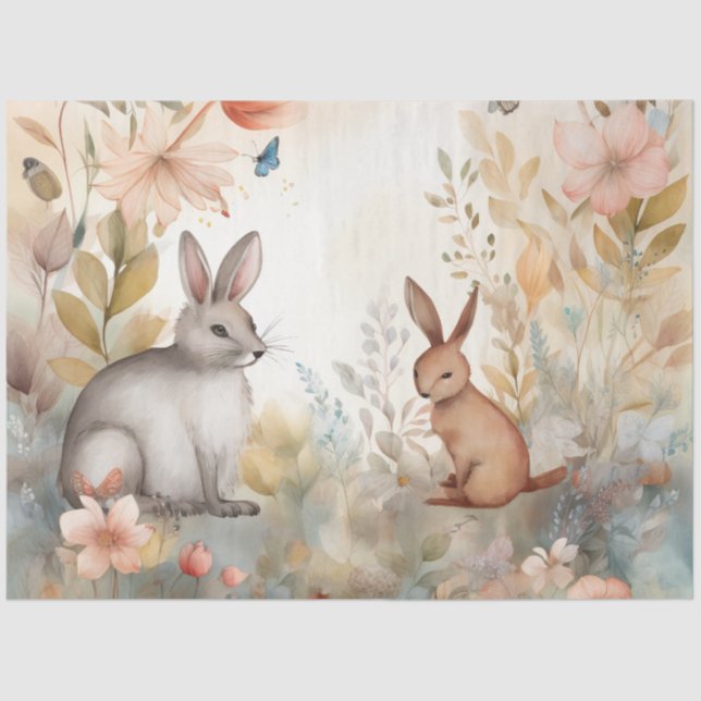 Papel De Seda Um Whimsic Woodland Series Design 5 (Frente )