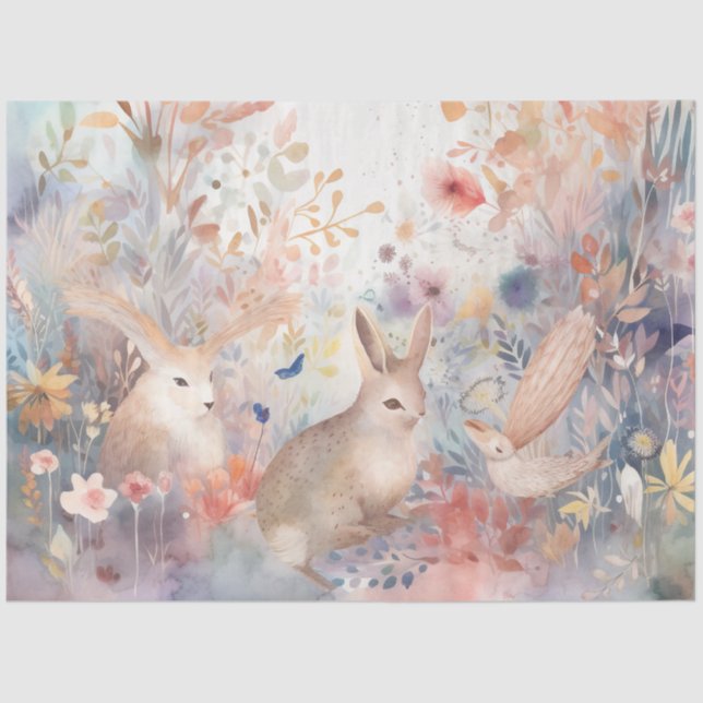 Papel De Seda Um Whimsic Woodland Series Design 6 (Frente )