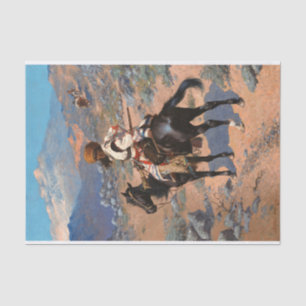 Papel De Seda Uma armadilha indiana de Frederic Remington