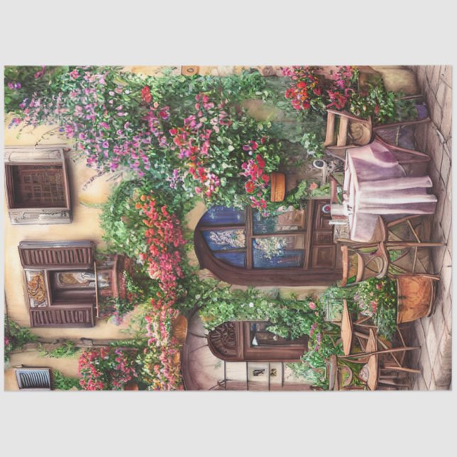 Papel De Seda Uma cena de Ephemera, na Itália, série 5 (Frente )