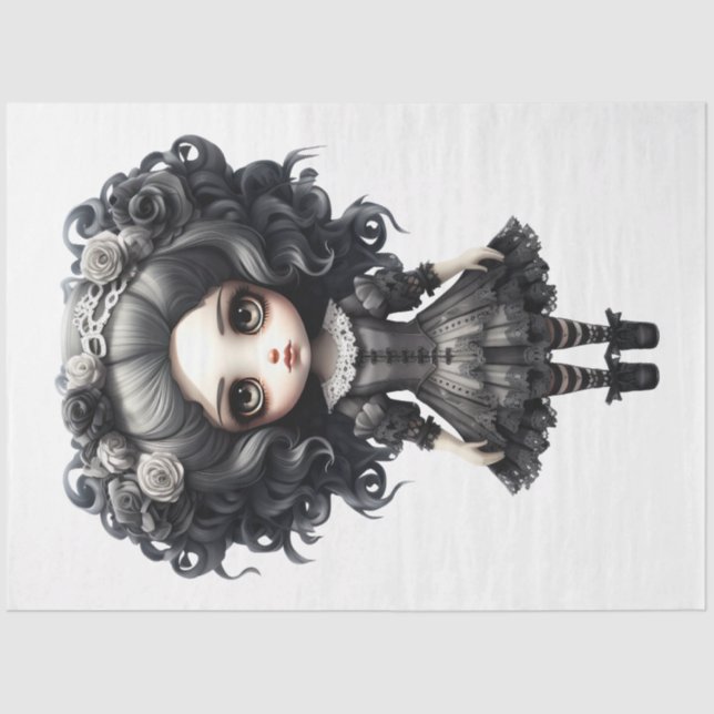 Papel De Seda Uma Coleção de Design de Figurino de Halloween 10 (Frente )