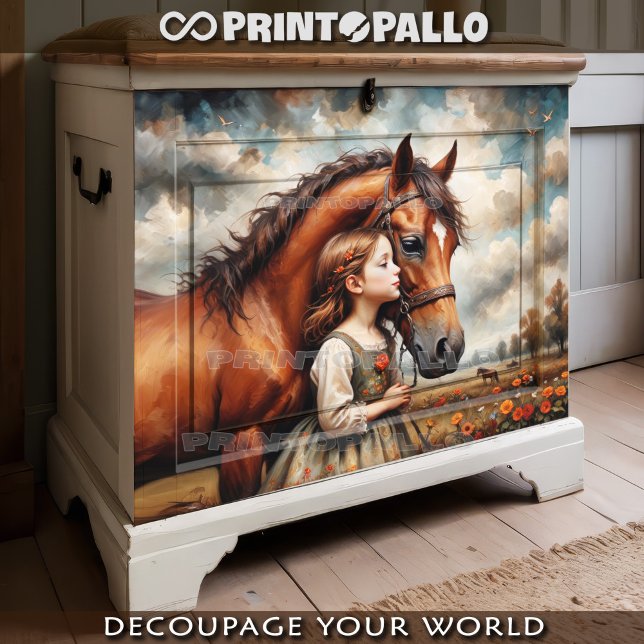 Papel De Seda Uma criança e seu cavalo: uma história de amor (Criador carregado)