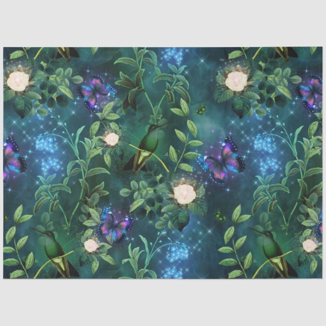 Papel De Seda Uma Fada na Série de Design do Jardim 14 (Frente )
