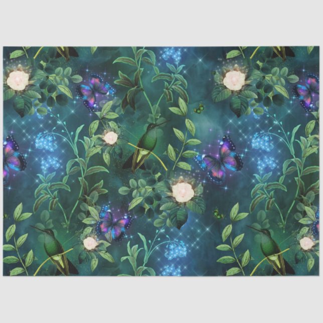 Papel De Seda Uma Fada no Design 14 do Jardim (Frente )