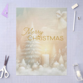Papel De Seda Uma fantasia de anjo de Natal em paisagem nevada