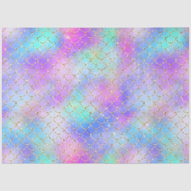 Papel De Seda Uma Galáxia de Sereia Série Design 10 (Frente )