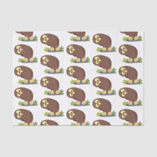 Papel De Seda Uma ilustração curiosa e engraçada de desenho anim