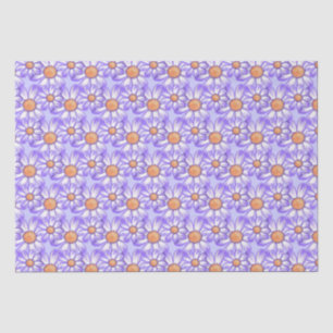 Papel De Seda Uma margarida/borboleta do paraíso roxo
