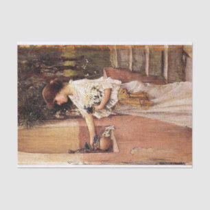 Papel De Seda Uma oferta romana de John William Waterhouse, 1890