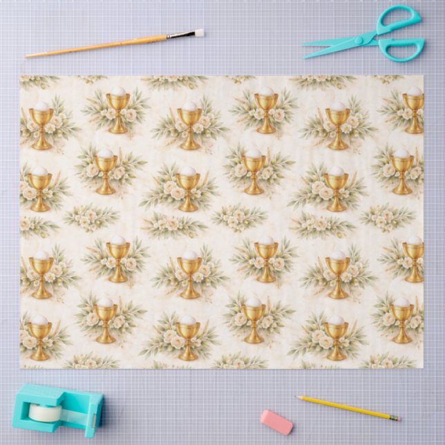 Papel De Seda Uma Primeira Comunhão Design #12 (Arte )