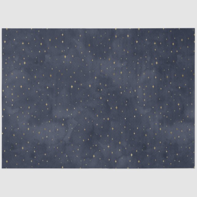 Papel De Seda Uma Série Celestial Starry Night Design 7 (Frente )