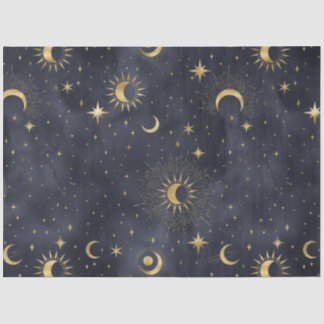 Papel De Seda Uma Série Celestial Starry Night Design 8