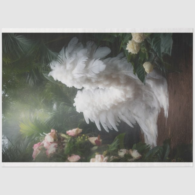 Papel De Seda Uma Série de Anjo Branco Design 11 (Frente )
