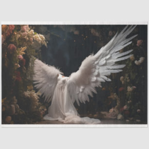 Papel De Seda Uma Série de Anjo Branco Design 12