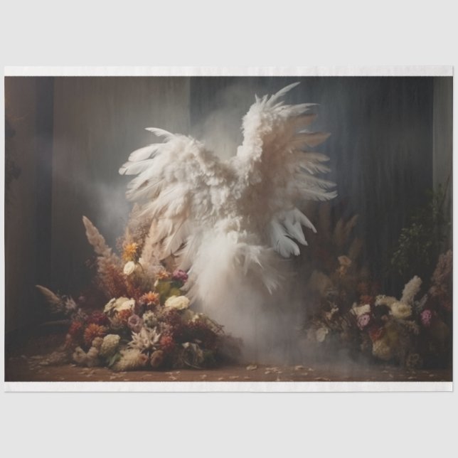Papel De Seda Uma Série de Anjo Branco Design 2 (Frente )