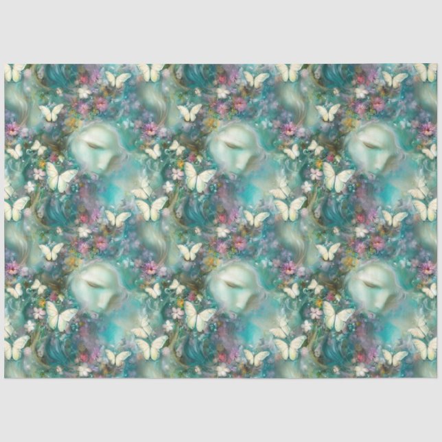 Papel De Seda Uma Série de Borboleta Mística Design 3 (Frente )
