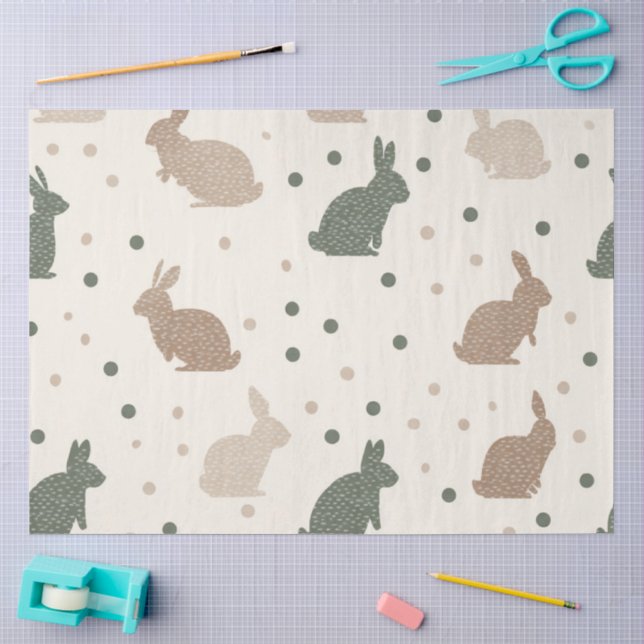 Papel De Seda Uma Série de Design Boho de Páscoa #3 (Arte )