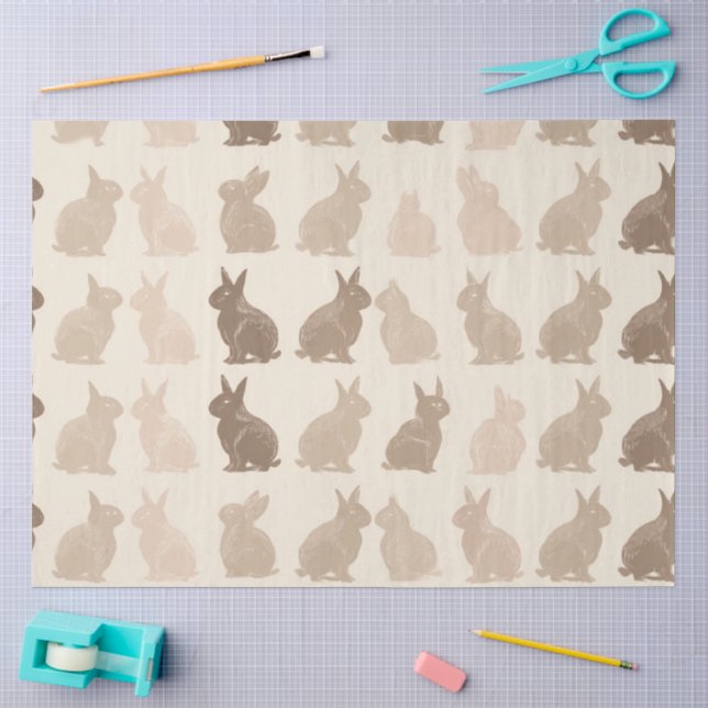Papel De Seda Uma Série de Design Boho de Páscoa #5 (Arte )