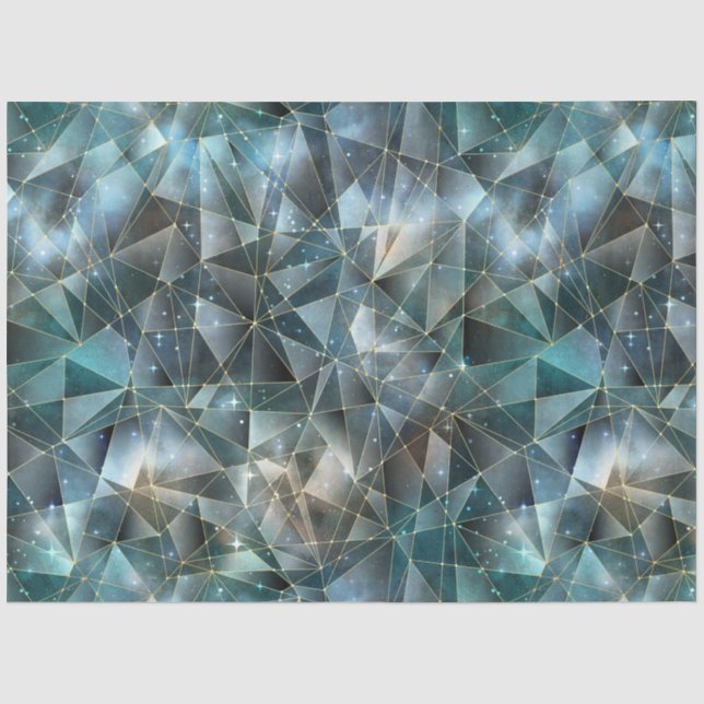 Papel De Seda Uma Série de Design Crystal à Meia-Noite 13 (Frente )