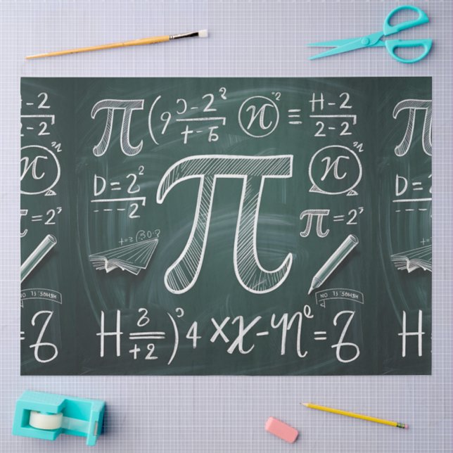 Papel De Seda Uma Série de Design de Celebração do Dia do Pi #1 (Arte )