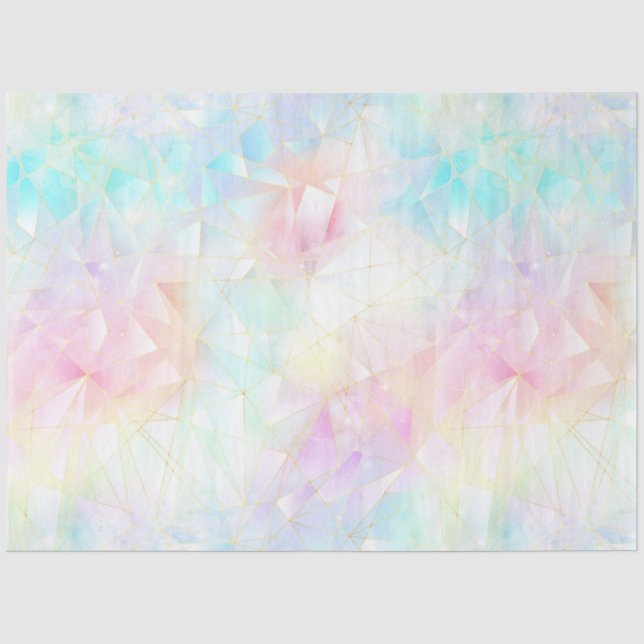 Papel De Seda Uma Série de Design de Cristal de Unicórnio 10 (Frente )
