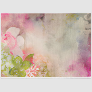 Papel De Seda Uma Série de Design de Efêmera Floral Shabby Chic 