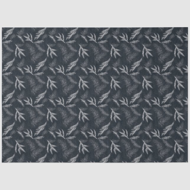 Papel De Seda Uma Série de Design de Floresta de Inverno 5 (Frente )