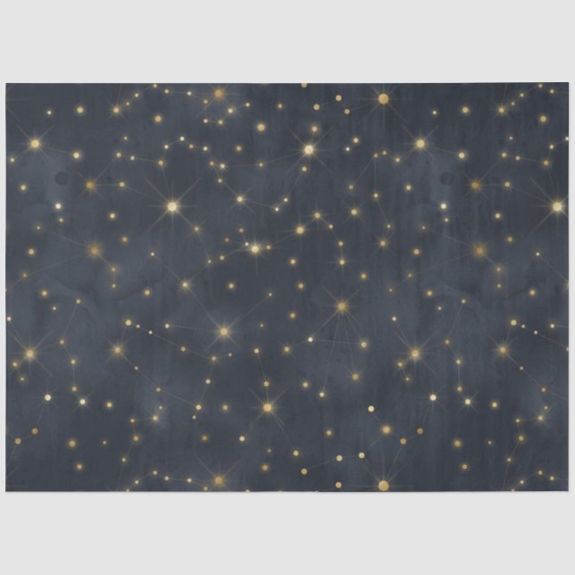 Papel De Seda Uma Série de Design de Noite Estelar Celestial 9 (Frente )