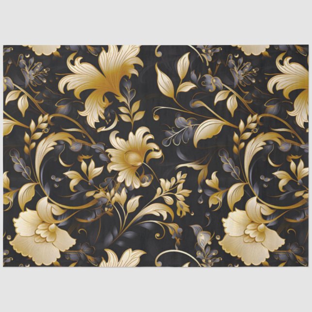Papel De Seda Uma Série de Design Floral de Casamento 4 (Frente )