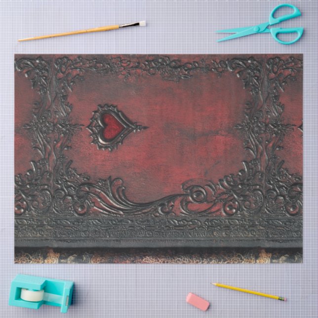 Papel De Seda Uma Série de Design Romântico e Gótico #5 (Arte )