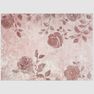 Papel De Seda Uma Série de Design Rosa e Renda #10